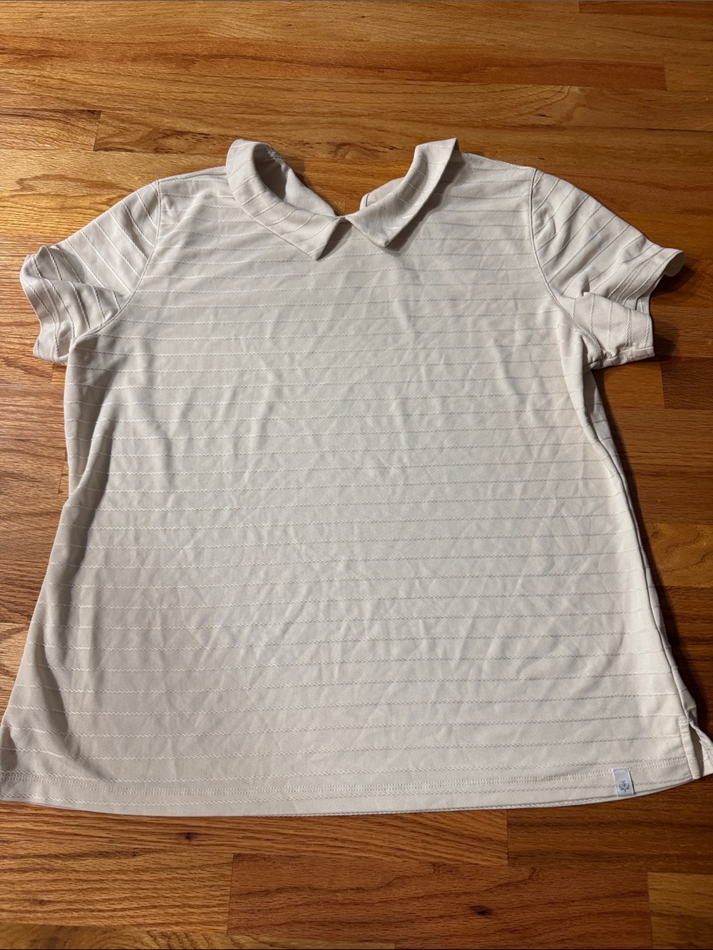 Lady Hagen Cream Short Sleeve Polo Shirt